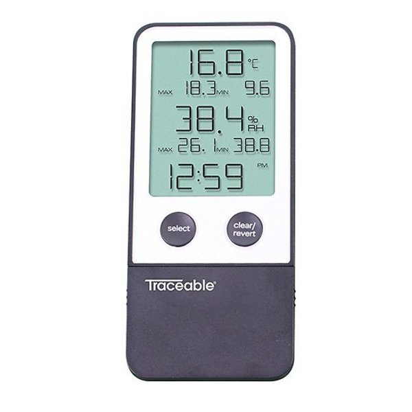 Traceable Thermohygrometer with Clock 5660TR